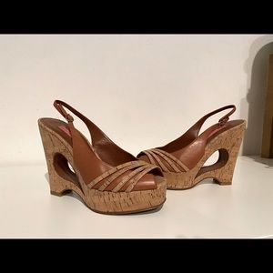 Betsey Johnson peep toe platform sandals 8.5 New